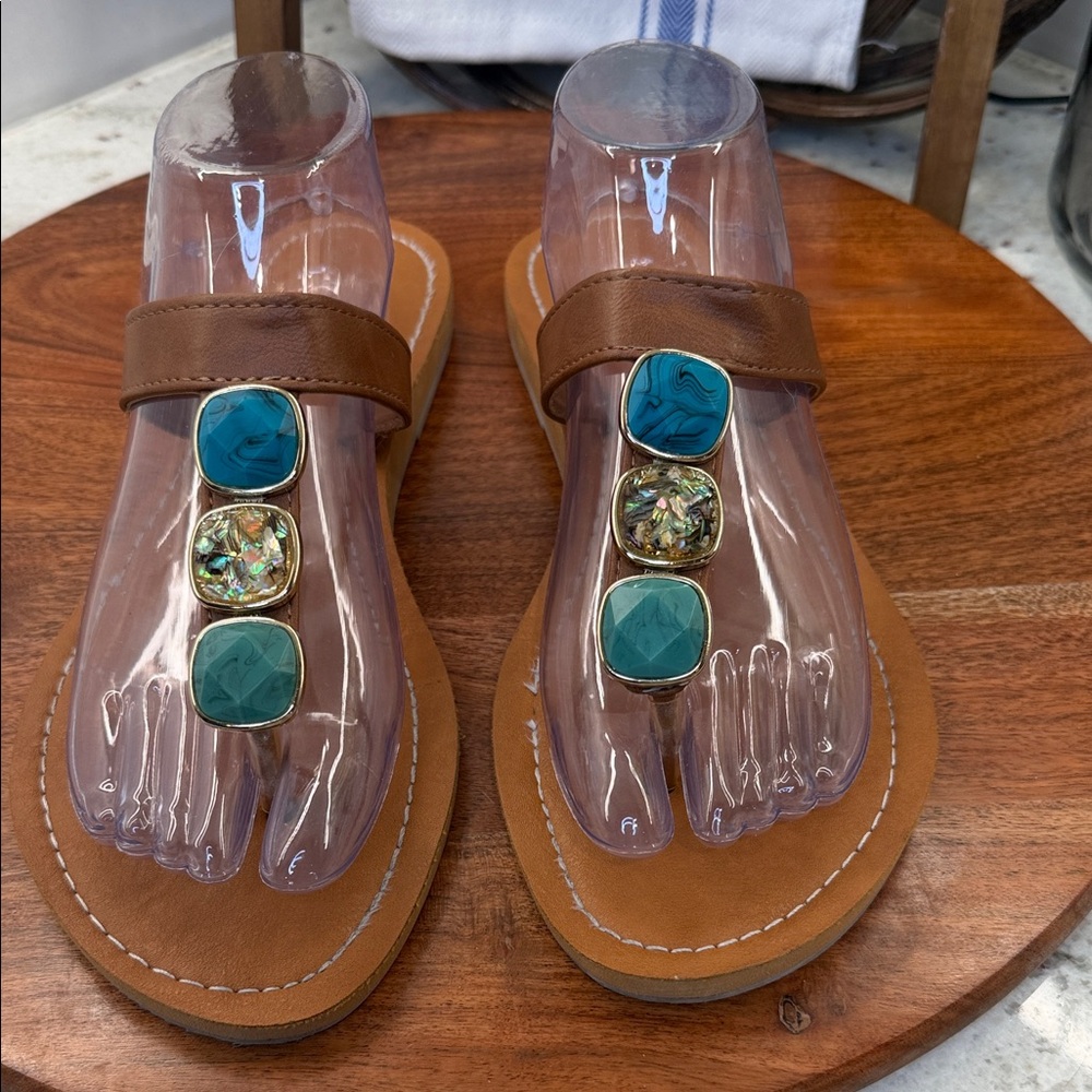 Sophie Sue Jeweled flip flop